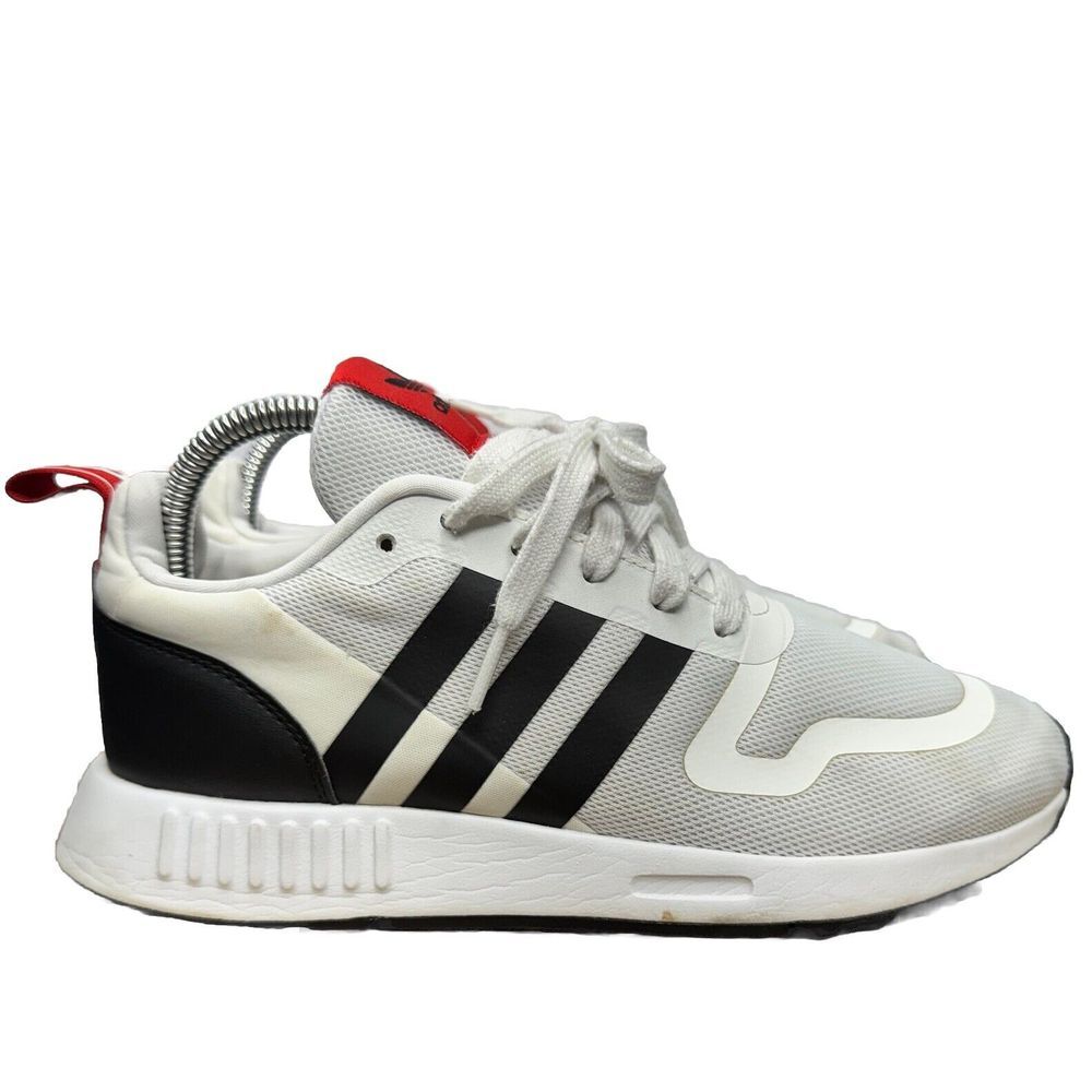 SIZE 6 - adidas Multix J White Black Walking Casual Shoes Sneakers Men's